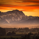 Zugspitze at Sunset