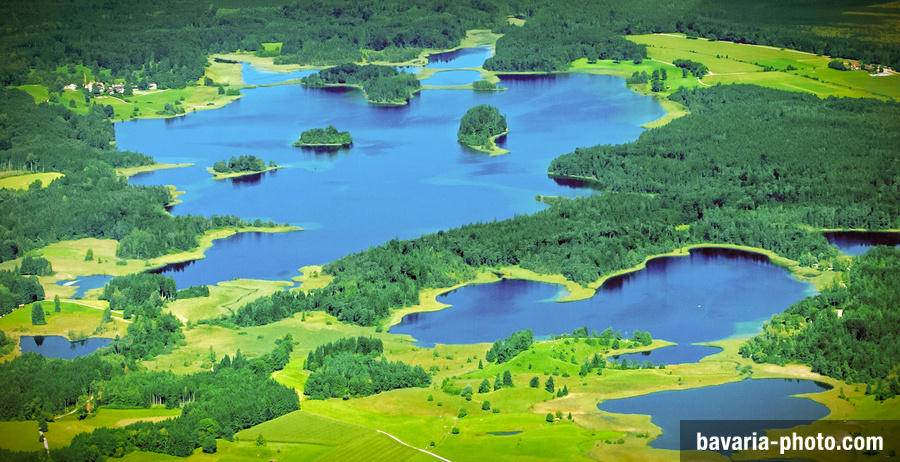 Osterseen Lakes Aerial